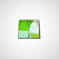 Abstract illustration on shorts N32