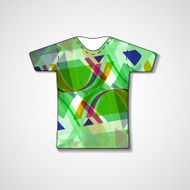 Abstract illustration on t-shirt N19