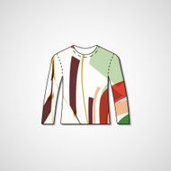 Abstract illustration on sweater N32