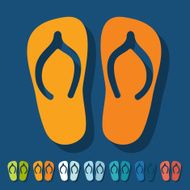 Flat design slippers N12
