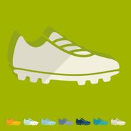 Flat design sneakers N18