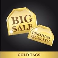 gold tags