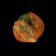Digital Fractal on Black N1179