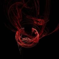 Digital Fractal on Black N1181