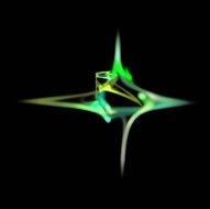 Digital Fractal on Black N1183
