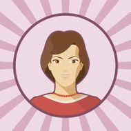 Single vector woman avatar N4