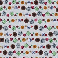 Background image of colorful buttons