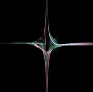 Digital Fractal on Black N1192