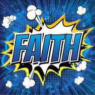 Faith - Comic book style word