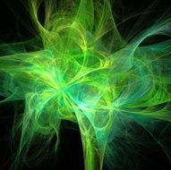 Digital Fractal on Black N1217