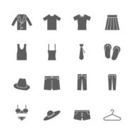 clothing icons set N3