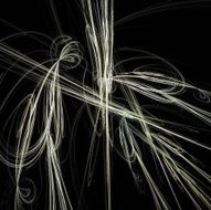 Digital Fractal on Black N1221