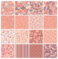 set of abstract hand-drawn background N2