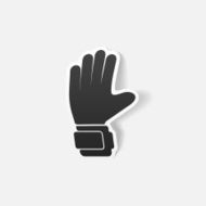 realistic design element gloves N30