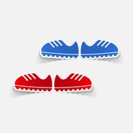 realistic design element sneakers N49