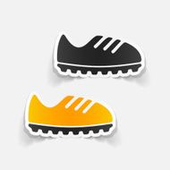 realistic design element sneakers N50