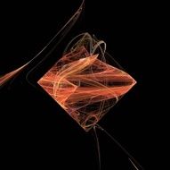 Digital Fractal on Black N1235