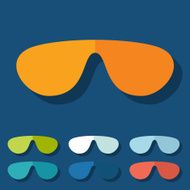 Flat design sunglasses N16