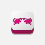 square button sunglasses N39
