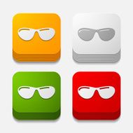 square button sunglasses N40