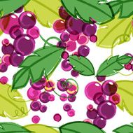 Grape vine with leaves Abstract vector seamless watercolor background