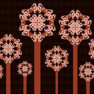 Abstract trees ornament