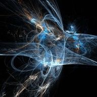 Digital Fractal on Black N1252