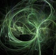 Digital Fractal on Black N1253