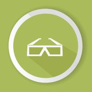 Glasses symbol vector