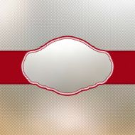 Vintage card with red ribbon EPS 8 N2