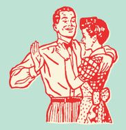 Man and Woman About to Dance
