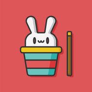 magic hat rabbit icon