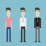 Men clothes set - Vector