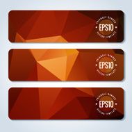 Abstract vector header banners N3