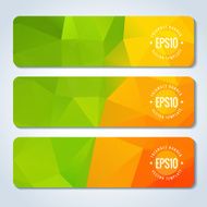 Abstract vector header banners N4