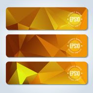 Abstract vector header banners N5
