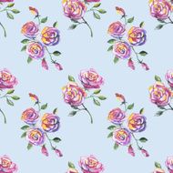 seamless pattern with beautiful roses N7