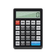 Black calculator vector illustration N2