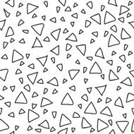 Triangle geometric seamless pattern Hand drawn design elements