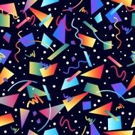 Retro 80s seamless pattern background N5