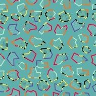 Retro 80s seamless pattern background N6