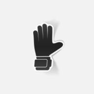 realistic design element gloves N32