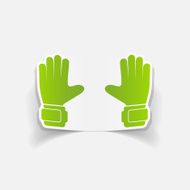 realistic design element gloves N33