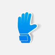 realistic design element gloves N34