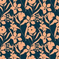 Seamless floral background pattern N58