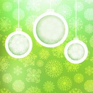 Christmas balls with snowflakes EPS8 N2
