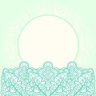 Ornate mint background N2