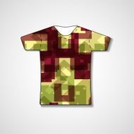 Abstract illustration on t-shirt N21