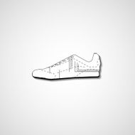 Abstract illustration on sneakers N31