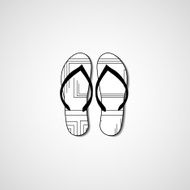 Abstract illustration on flip flops N32